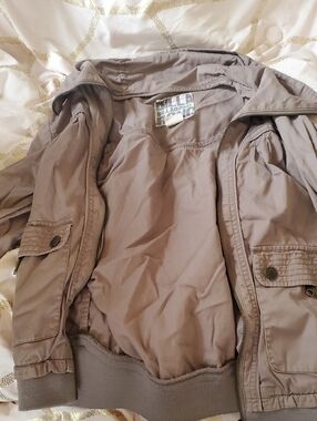 Billabong Taupe/brown Casual Bomber Jacket